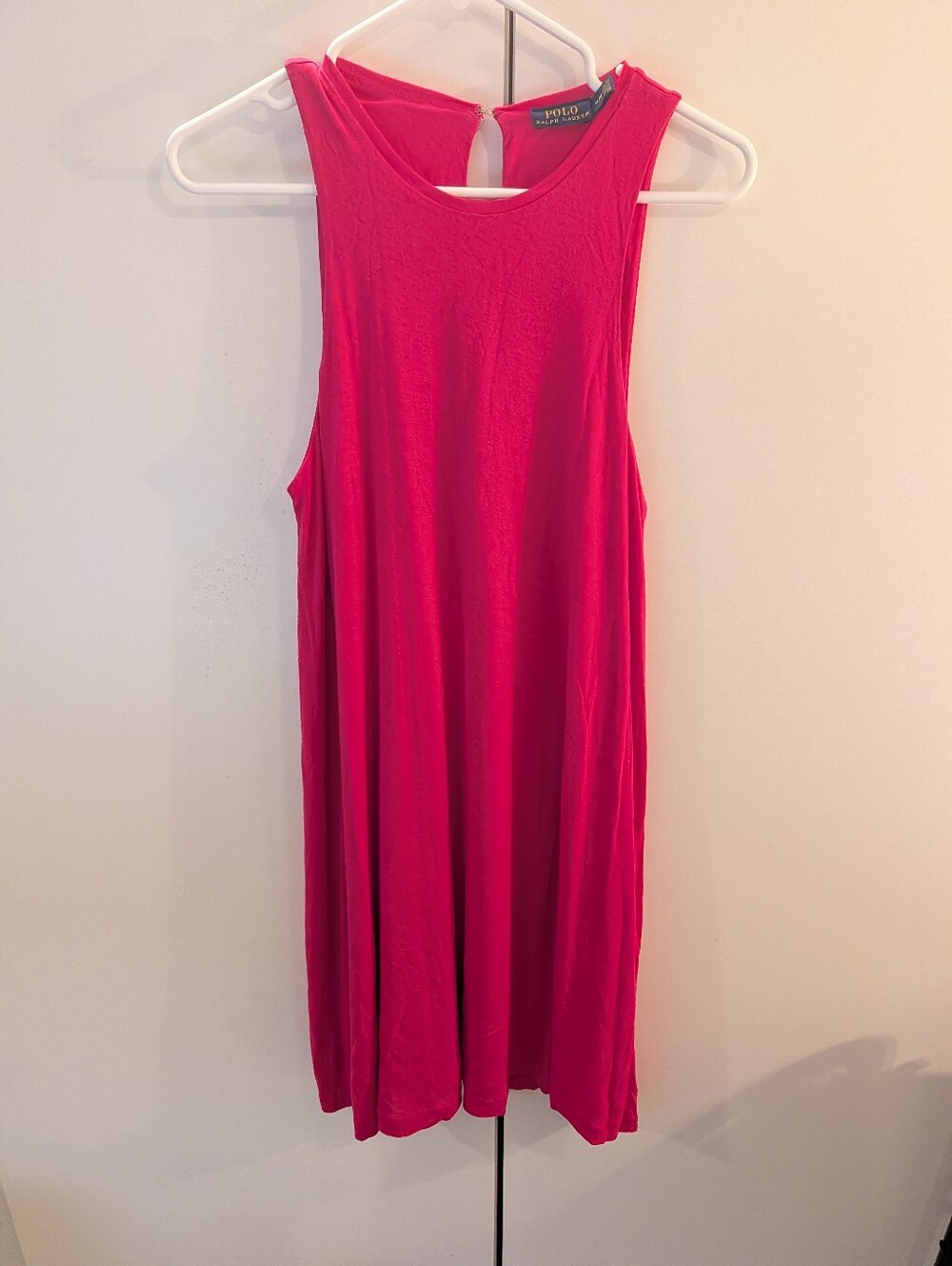 Polo by Ralph Lauren Bright Pink Sleeveless Mini Dress Medium